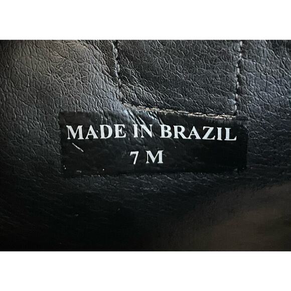 Rebecca Minkoff Sierra Studded Boots Size 7 Black Leather Heeled Bootie Edgy - Picture 13 of 13